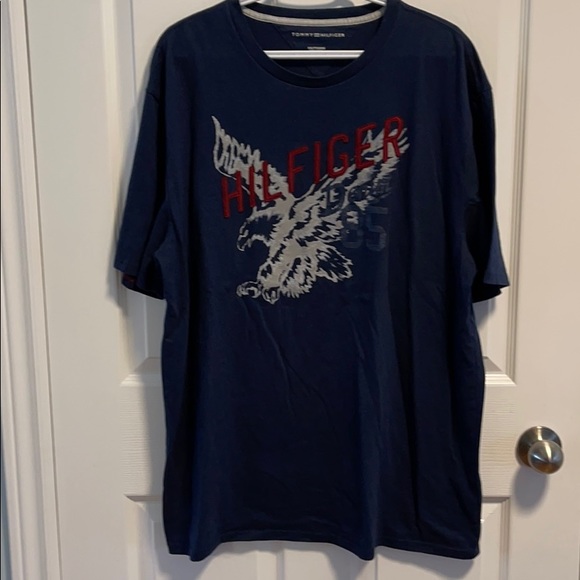 Tommy Hilfiger Eagle Blue Tshirt XXL - Picture 1 of 8